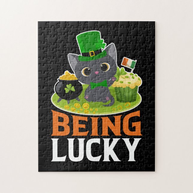 Puzzle Saint Patrick's Day Être chanceux (Vertical)