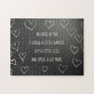 Puzzle Saint-Valentin à cause de vous