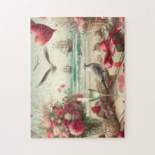 Puzzle Saint-Valentin côtière/nautique