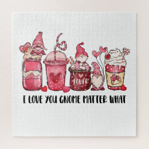 Puzzle Saint-Valentin je t'aime gnome quoi qu'il arrive