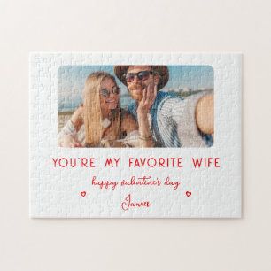 Puzzle Saint Valentin Photo Vous êtes ma femme préférée