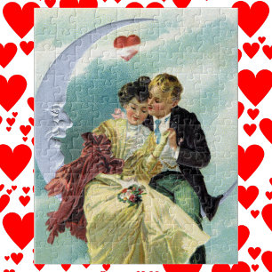 Puzzle Saint-Valentin vintage victorien Amour et Romance