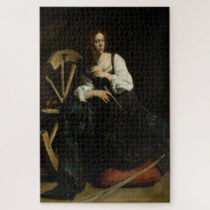Puzzle Sainte Catherine d'Alexandrie (1597) par Caravaggi