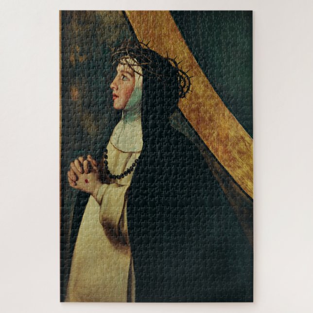 Puzzle Sainte Catherine de Sienne par Juan Bautista Maino (Vertical)