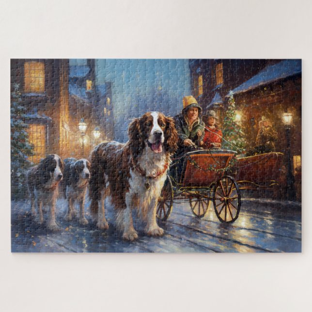 Puzzle Saison de Noël de l'espagnol Springer anglais (Horizontal)