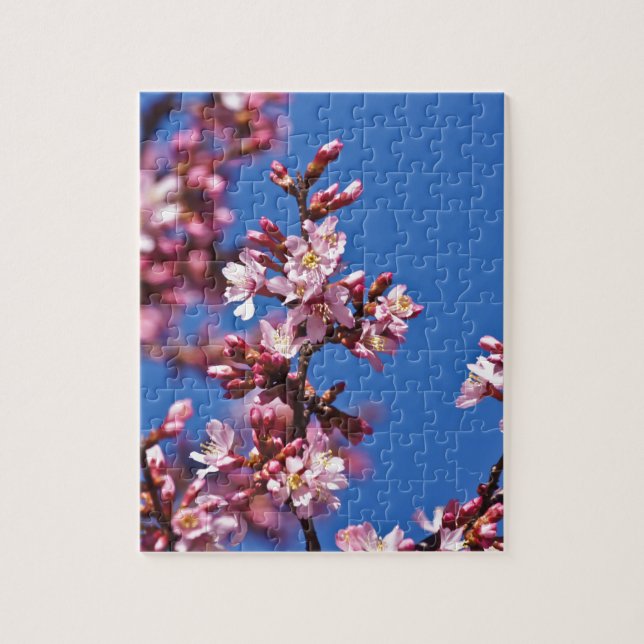Puzzle Sakura Cerry Blossoms Touché Bleu (Vertical)