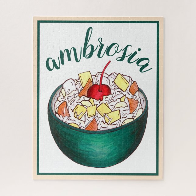 Puzzle Salade de fruits du marshmallow de noix de coco du (Vertical)