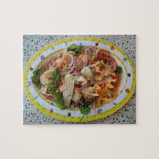 Puzzle Salade de Saucisses épicées thaïlandaises ... Alim (Horizontal)
