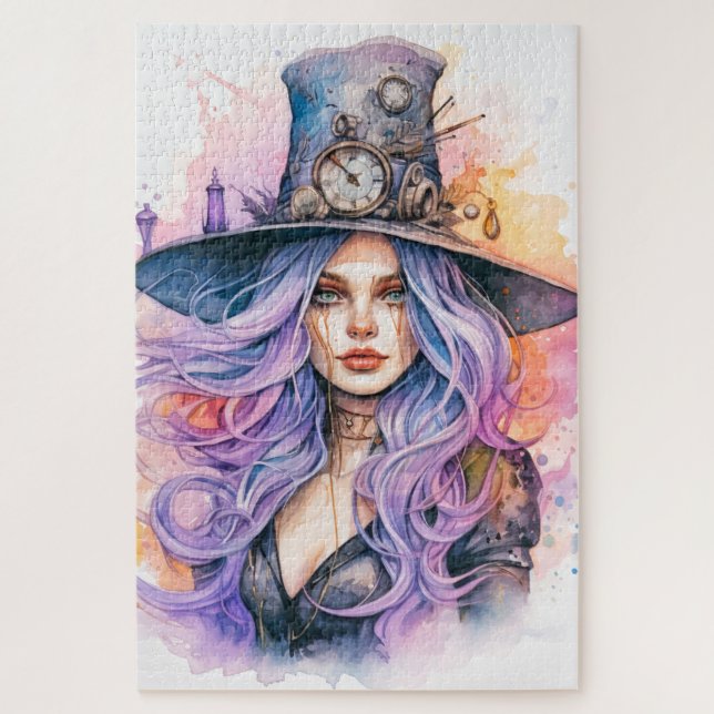 Puzzle Salem Witch | Bonne Halloween (Vertical)