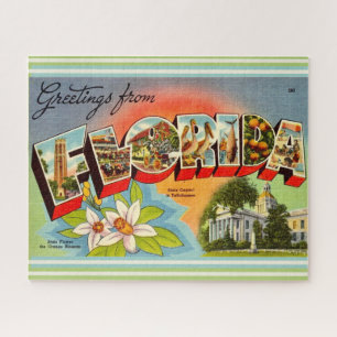 Puzzle Salutation Floride Vintage