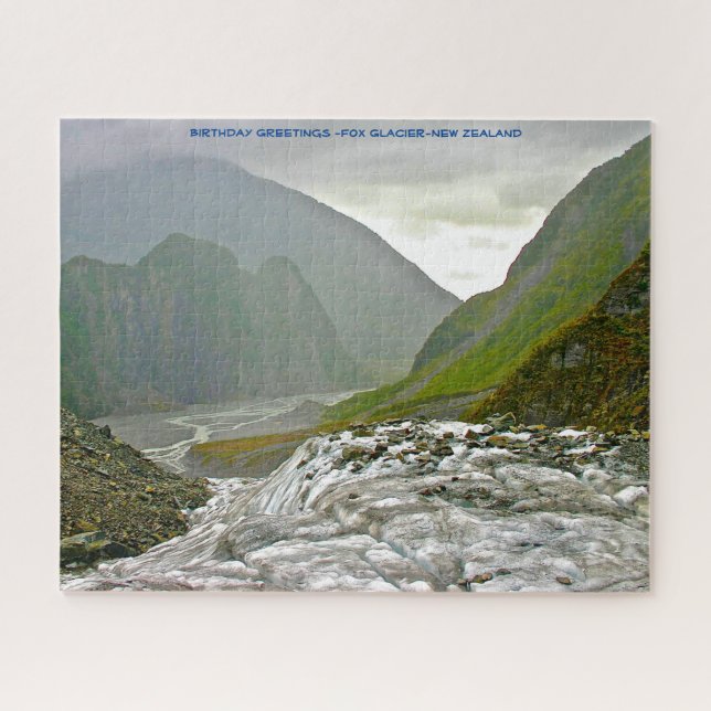 Puzzle Salutations d'anniversaire -Fox Glacier-Nouvelle-Z (Horizontal)