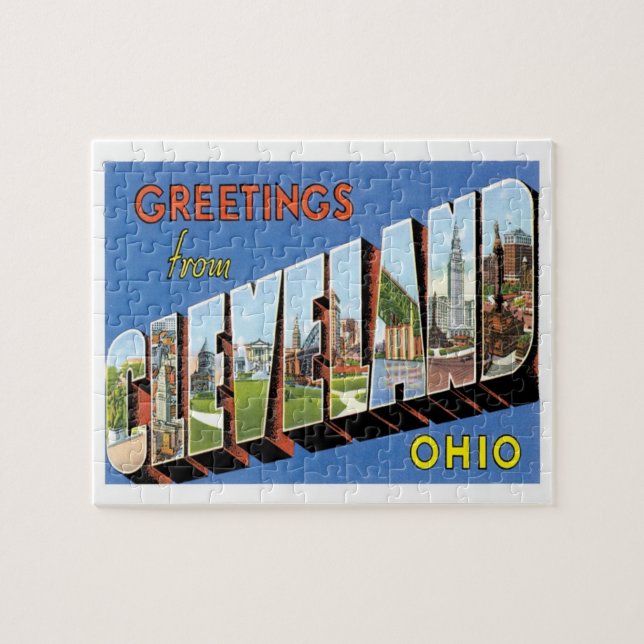 Puzzle Salutations De Cleveland Ohio Travel (Horizontal)