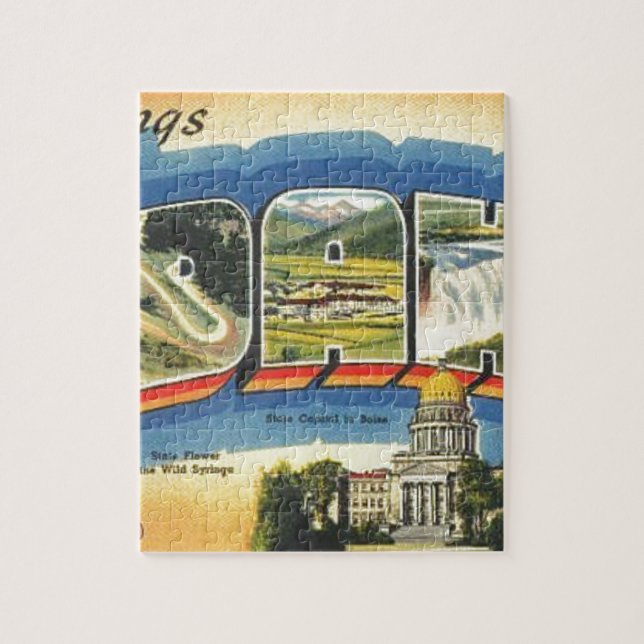 Puzzle Salutations de Idaho (Vertical)