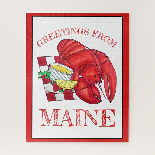 Puzzle Salutations de Maine Lobster Shack Dîner de fruits (Vertical)