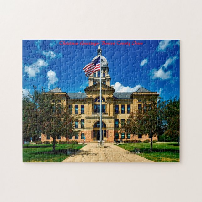 Puzzle Salutations de Noël - Davenport Iowa (Horizontal)