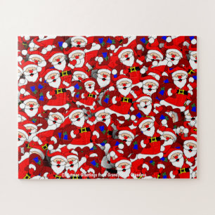 Puzzle Salutations de Noël de grand-père et grand-mère