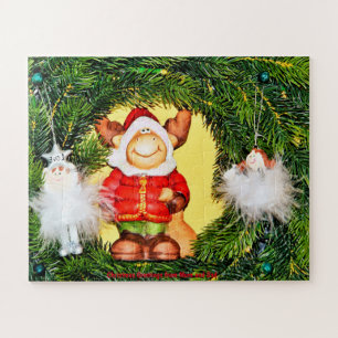 Puzzle Salutations de Noël de maman et papa