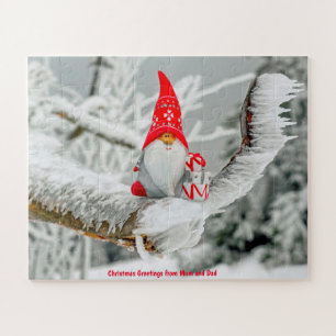 Puzzle Salutations de Noël de maman et papa