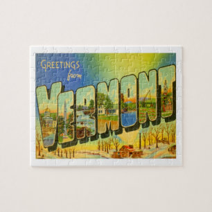 Puzzle Salutations Vermont Des États-Unis