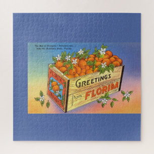 Puzzle Salutations vintages de Florida Citrus Fruit