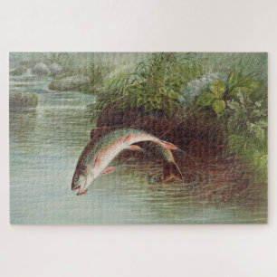 Puzzle Samuel Kilbourne Truite de ruisseau Leaping - 18