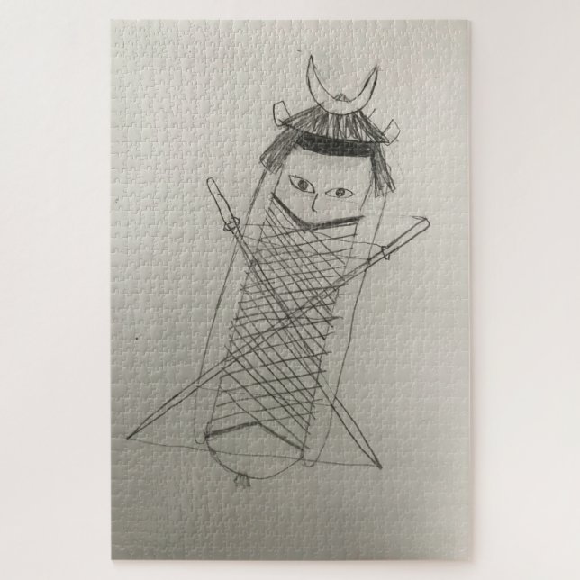 Puzzle Samurai ninja hotdog (Vertical)