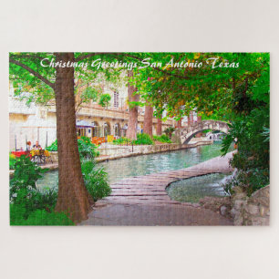 Puzzle San Antonio Texas. voeux de Noël