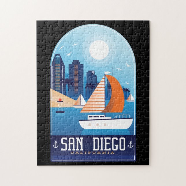 Puzzle San Diego Californie (Vertical)