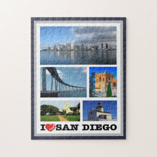 Puzzle San Diego - I Love - États-Unis -