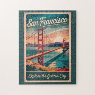 Puzzle San Francisco California Golden Gate Bridge Travel