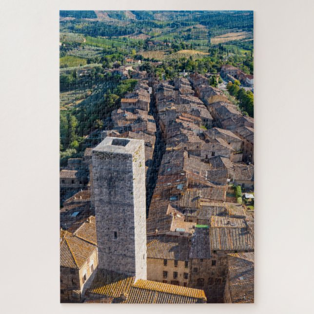 Puzzle San Gimignano du ciel, Toscane (Vertical)