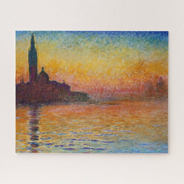 Puzzle San Giorgio Maggiore à Dusk (par Claude Monet) (Horizontal)