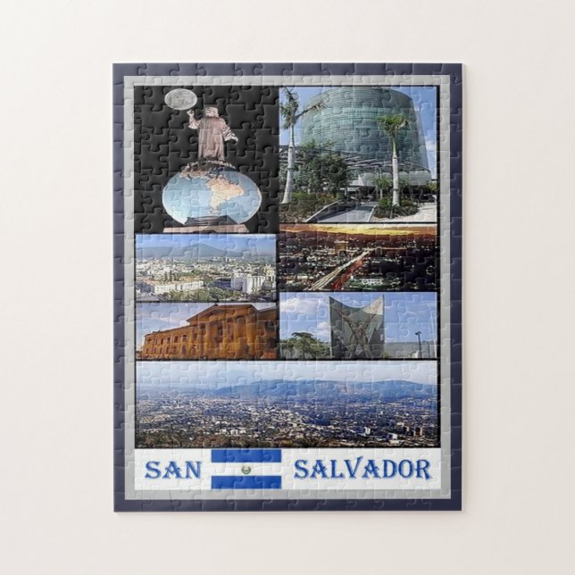 Puzzle San Salvador - El Salvador - Mosaic - (Vertical)