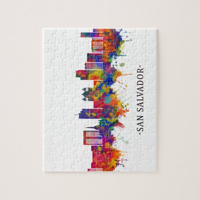Puzzle San Salvador El Salvador Skyline (Vertical)