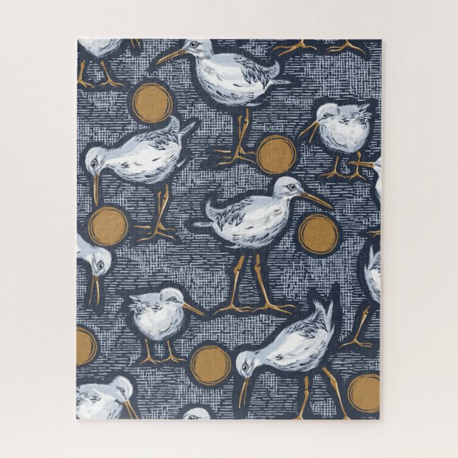Puzzle Sandpipers (Vertical)