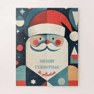 Puzzle Santa Claus géométrique