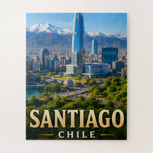 Puzzle Santiago Andes Skyline et Élégance Chilienne