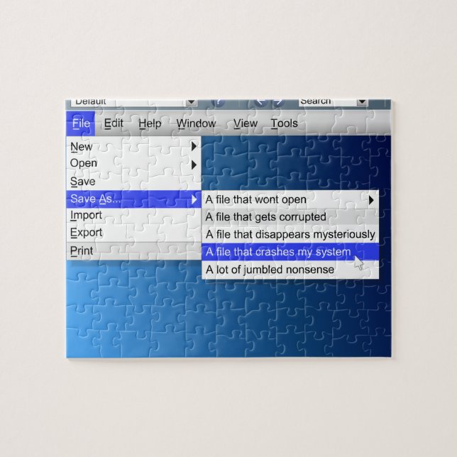 Puzzle Sarcasme d'ordinateur (Horizontal)