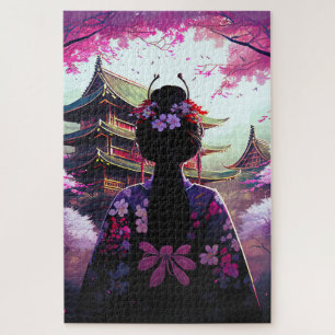 Puzzle Sari Fleurs de cerisiers