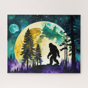 Puzzle Sasquatch Pleine lune sur la montagne
