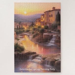 Puzzle Saturnia Hot Springs Toscane Italie Sunset