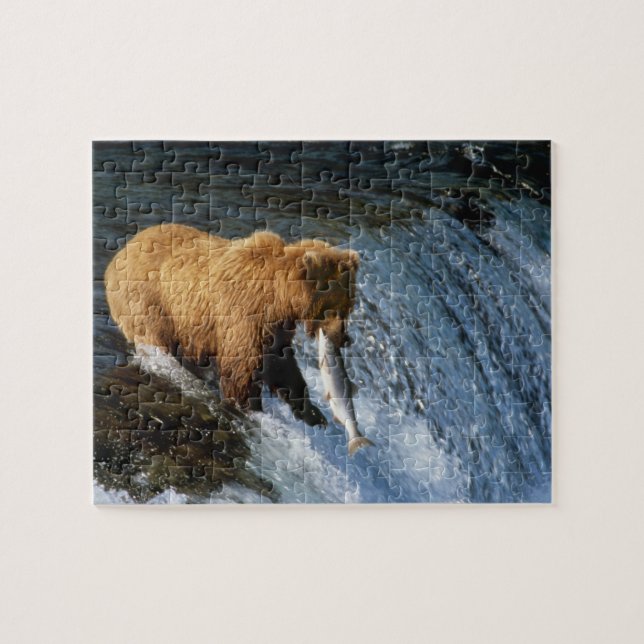 Puzzle Saumon Brown de l'Alaska à Brooks (Horizontal)