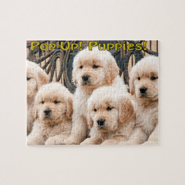 Puzzle Sautez ! Chiots (Horizontal)