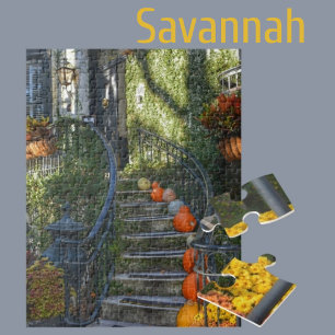 Puzzle Savannah Georgia Historic Home Automne