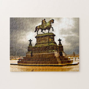 Puzzle Saxe Dresde Monument Reiter Allemagne.