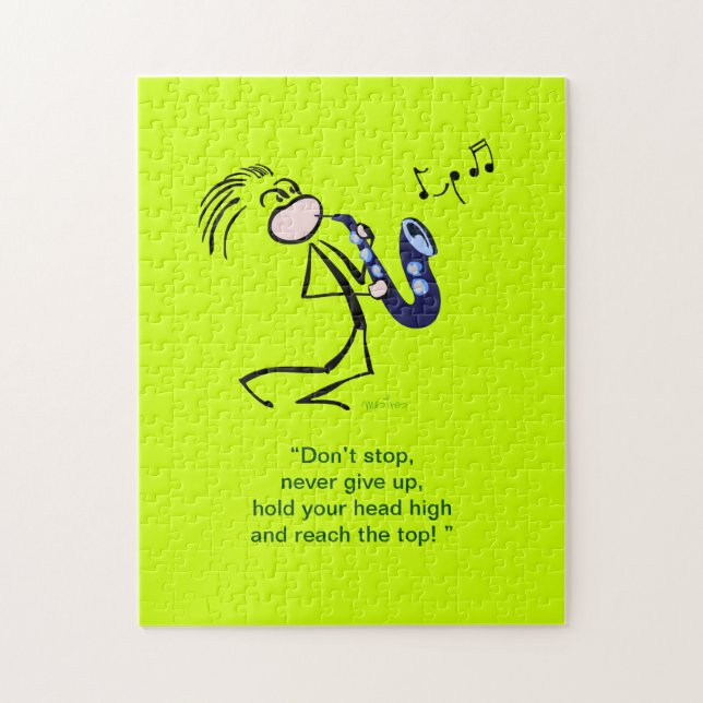 Puzzle Saxophone Jazz (Vertical)
