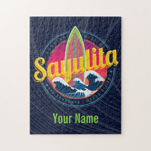 Puzzle Sayulita Mexique Surfer Vintage vague coucher de s