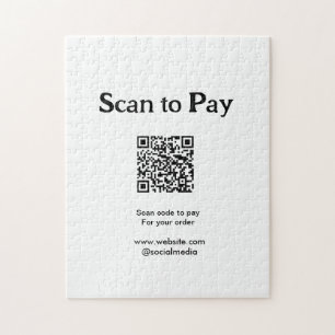 Puzzle Scanner pour payer la commande Code QR Ajouter un