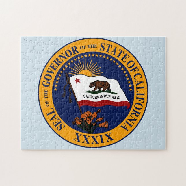 Puzzle Sceau d'Etat de Californie. (Horizontal)