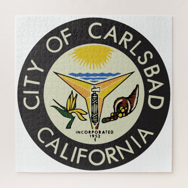Puzzle Sceau urbain de Carlsbad (Californie) (Vertical)